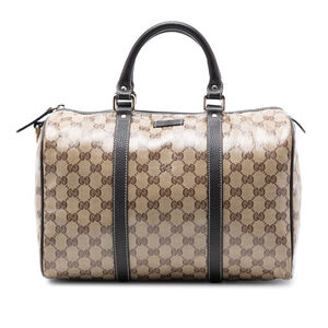 Pre-Loved Gucci Medium GG Crystal Joy Boston Bag